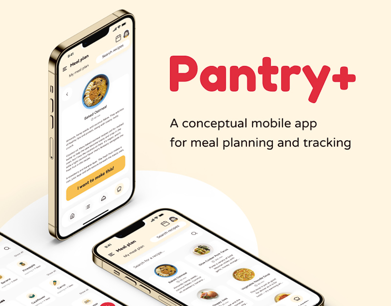 Mockups for Pantry+